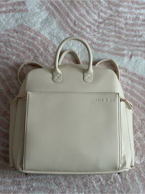 Ayla & Co Large Ivory diaper bag